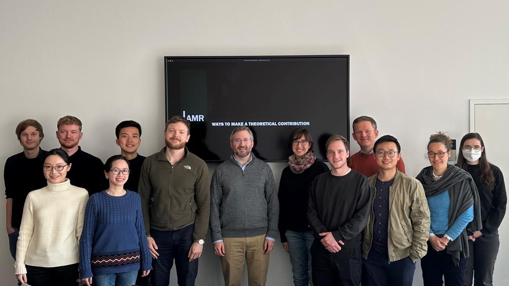 Jon Bundy and the participants of the Theory Writing Workshop