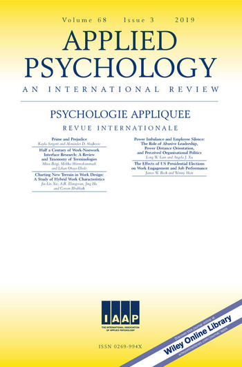 Applied Psychology: An International Review