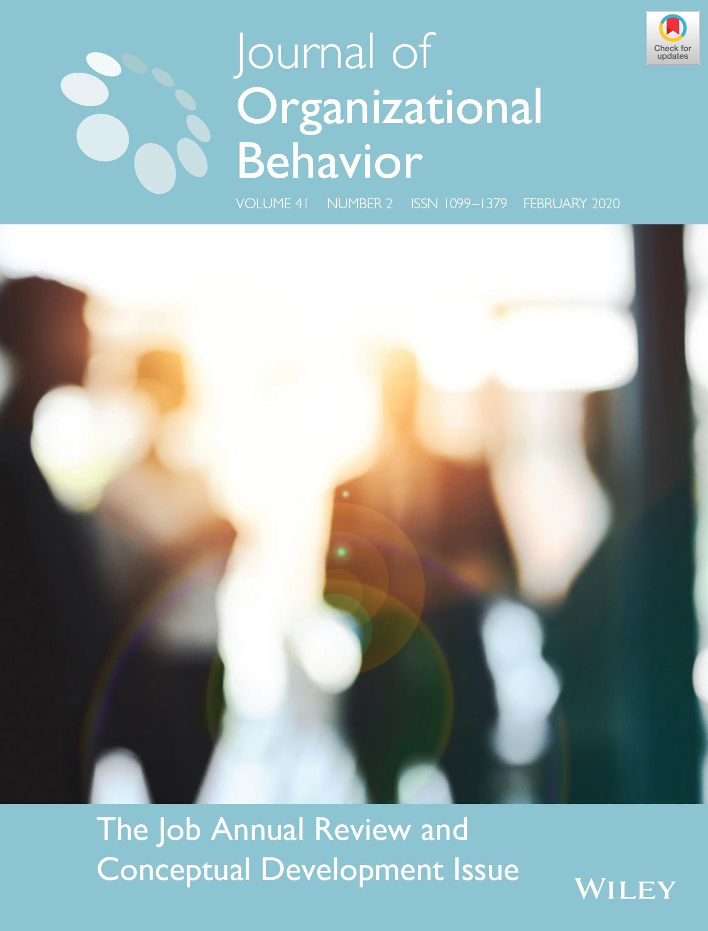 Journal of Organizational Behavior