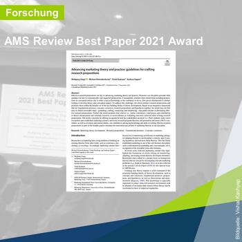 Forschung: AMS Review Best Paper 2021 Award