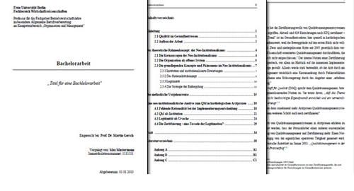 Abschlussarbeiten