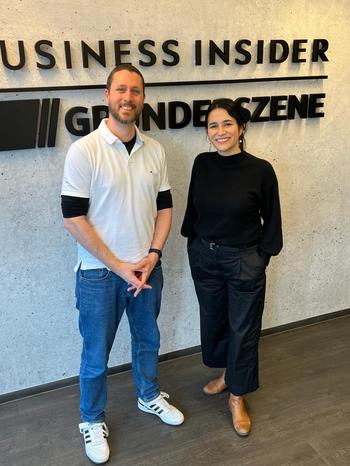 Peter N.C. Mohr und Fanny Jimenez vom Business Insider