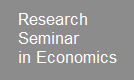 Research Seminar in Economics